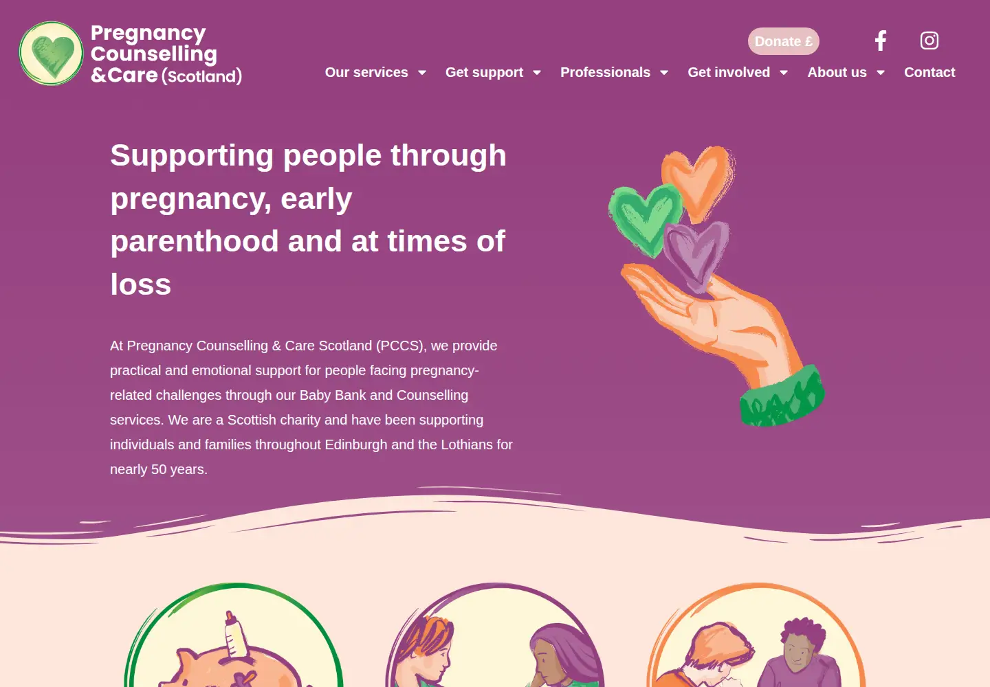 Screenshot of counsellingandcare.co.uk