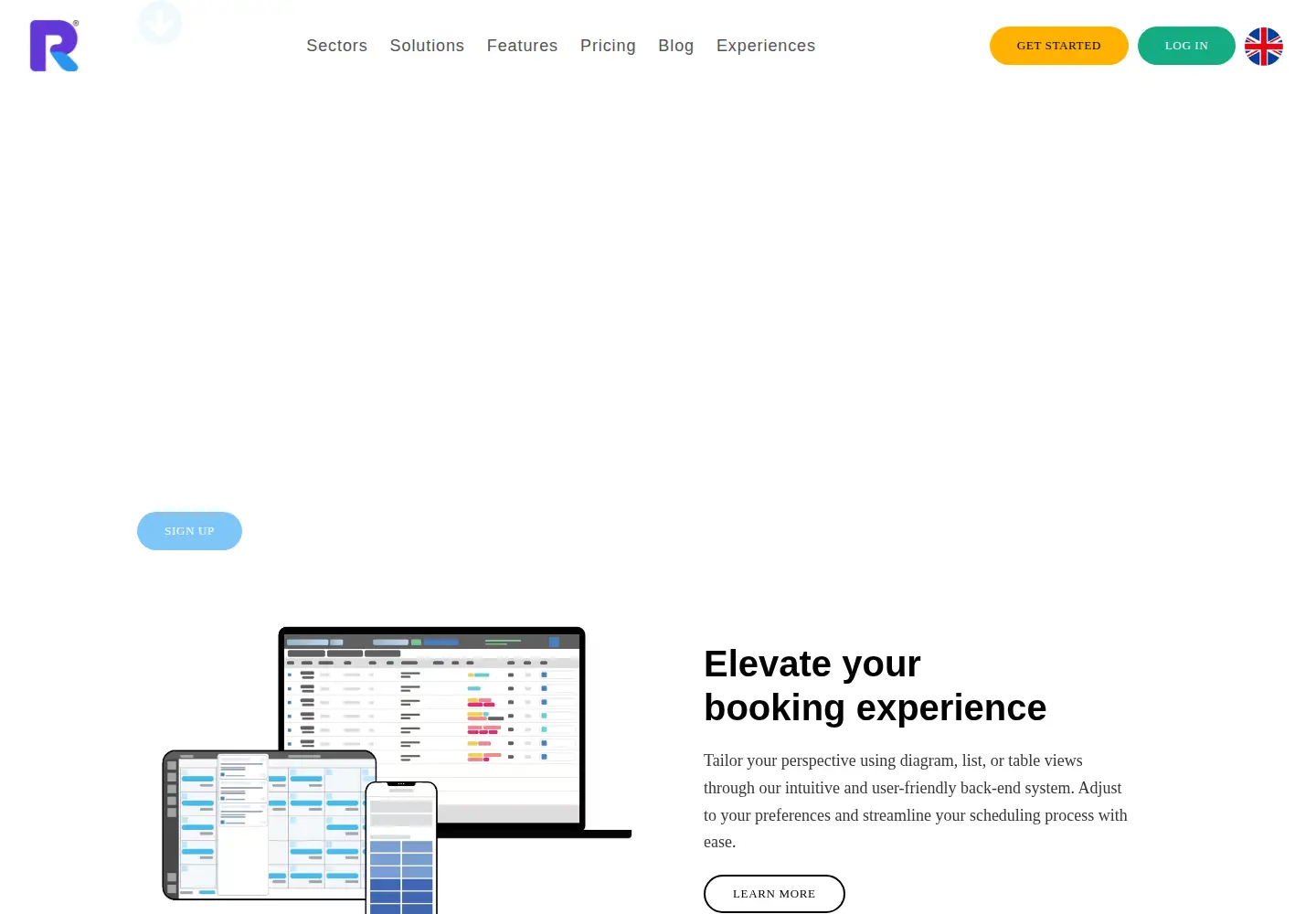 Captured homepage of resv.co.uk in the current scan