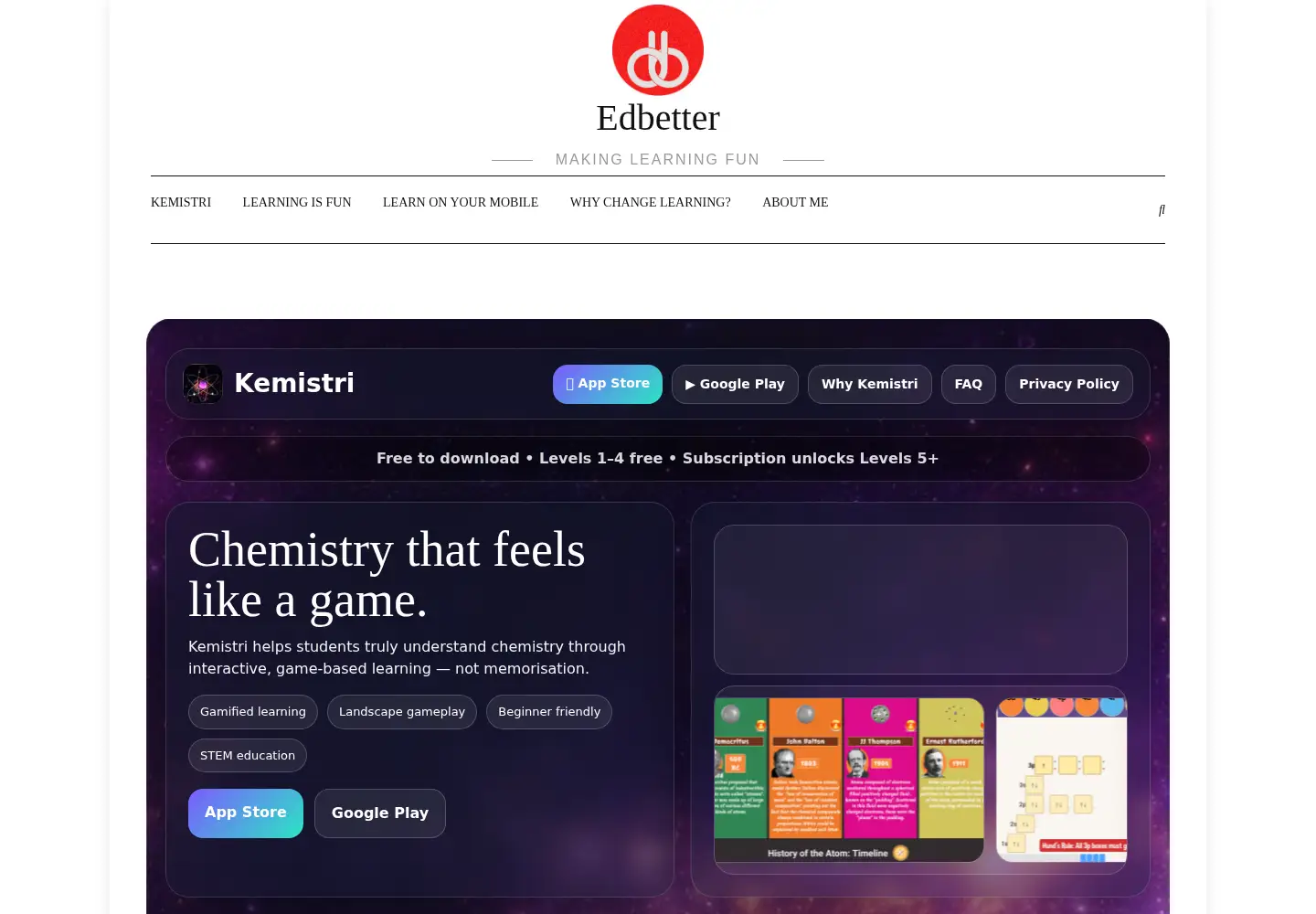 Screenshot of edbetter.uk