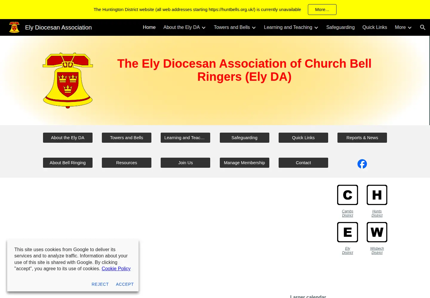Captured homepage of elyda.org.uk in the current scan