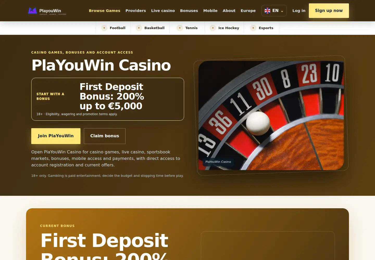 Screenshot of playouwin.eu