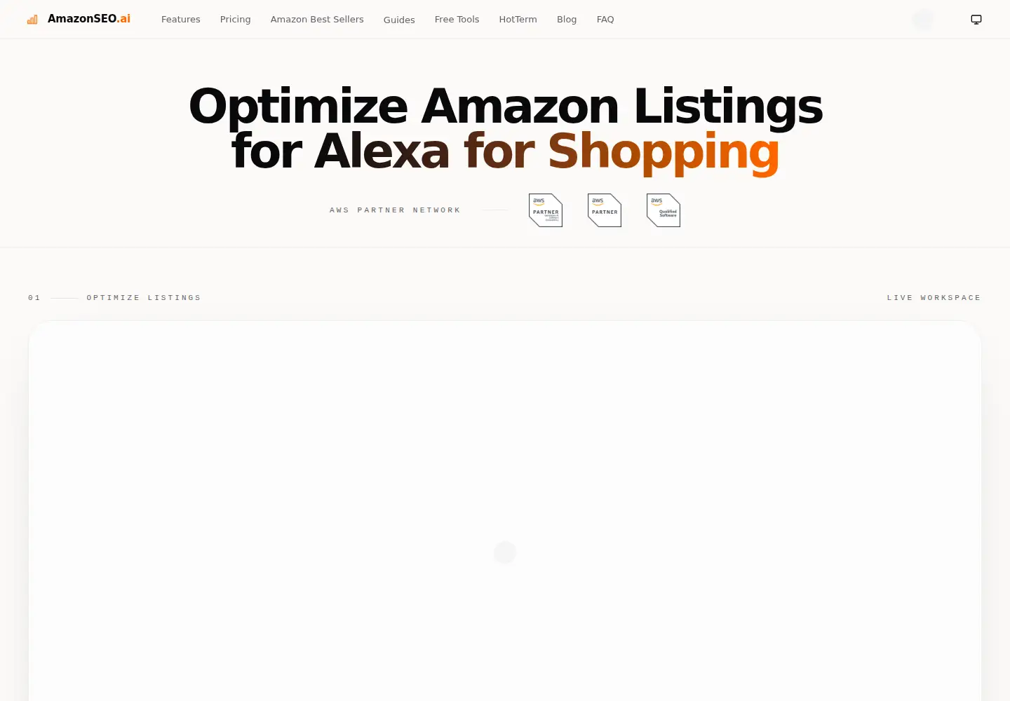Screenshot of amazonseo.ai