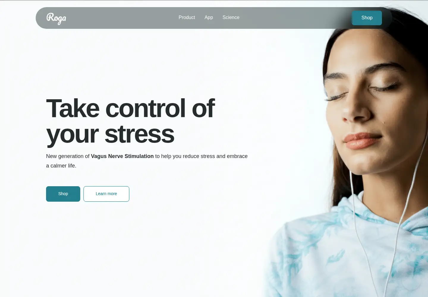 Captured homepage of roga.ai in the current scan