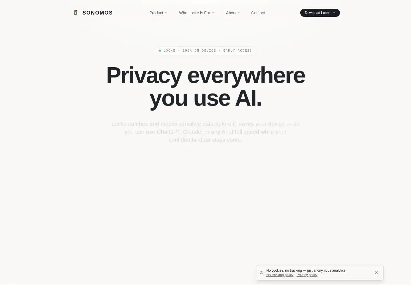 Screenshot of sonomos.ai