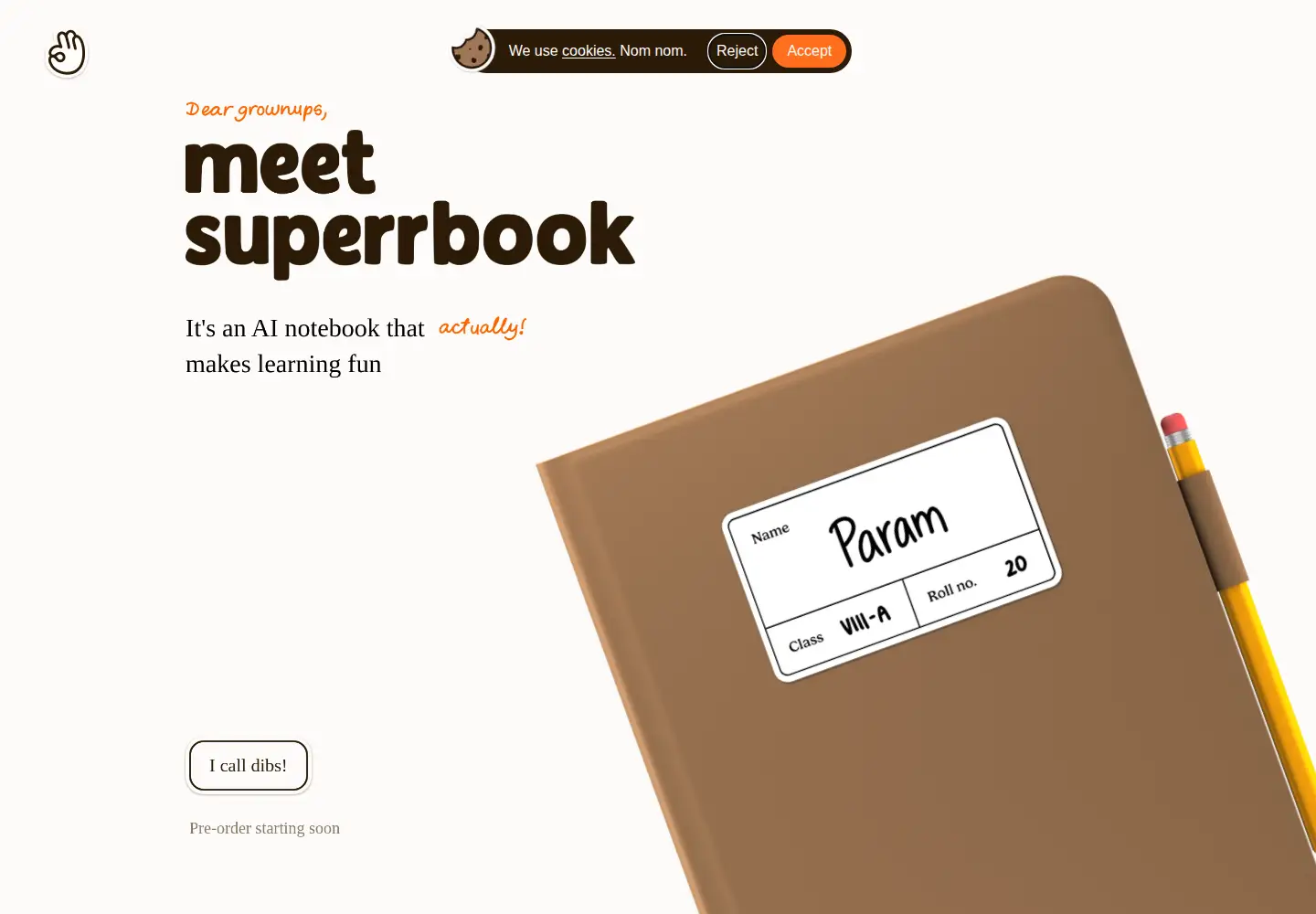 Captured homepage of superr.ai in the current scan