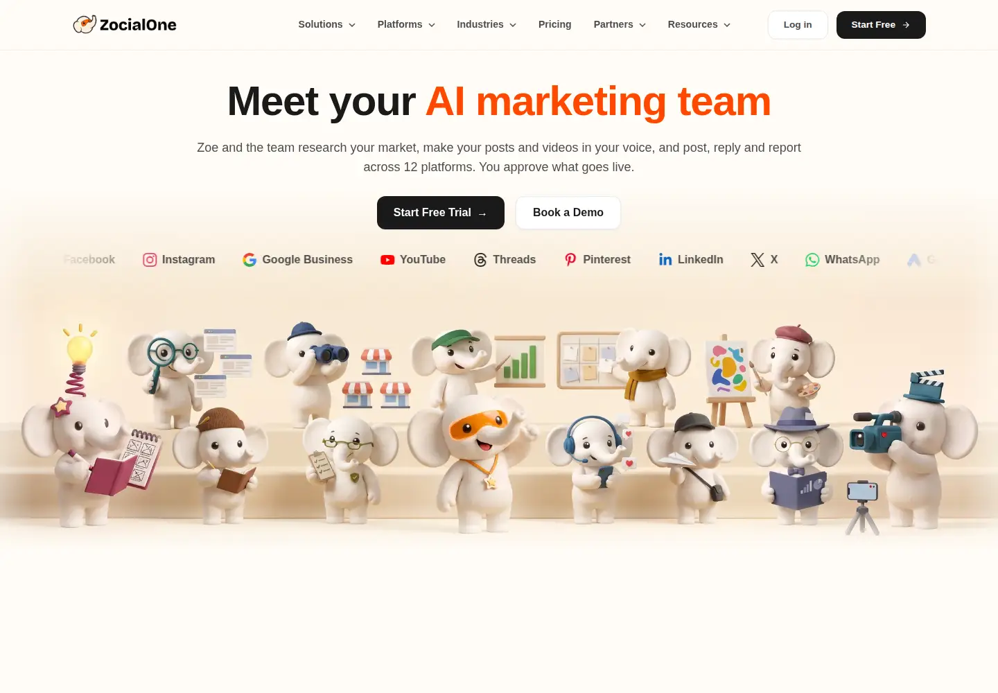 Screenshot of zocialone.ai