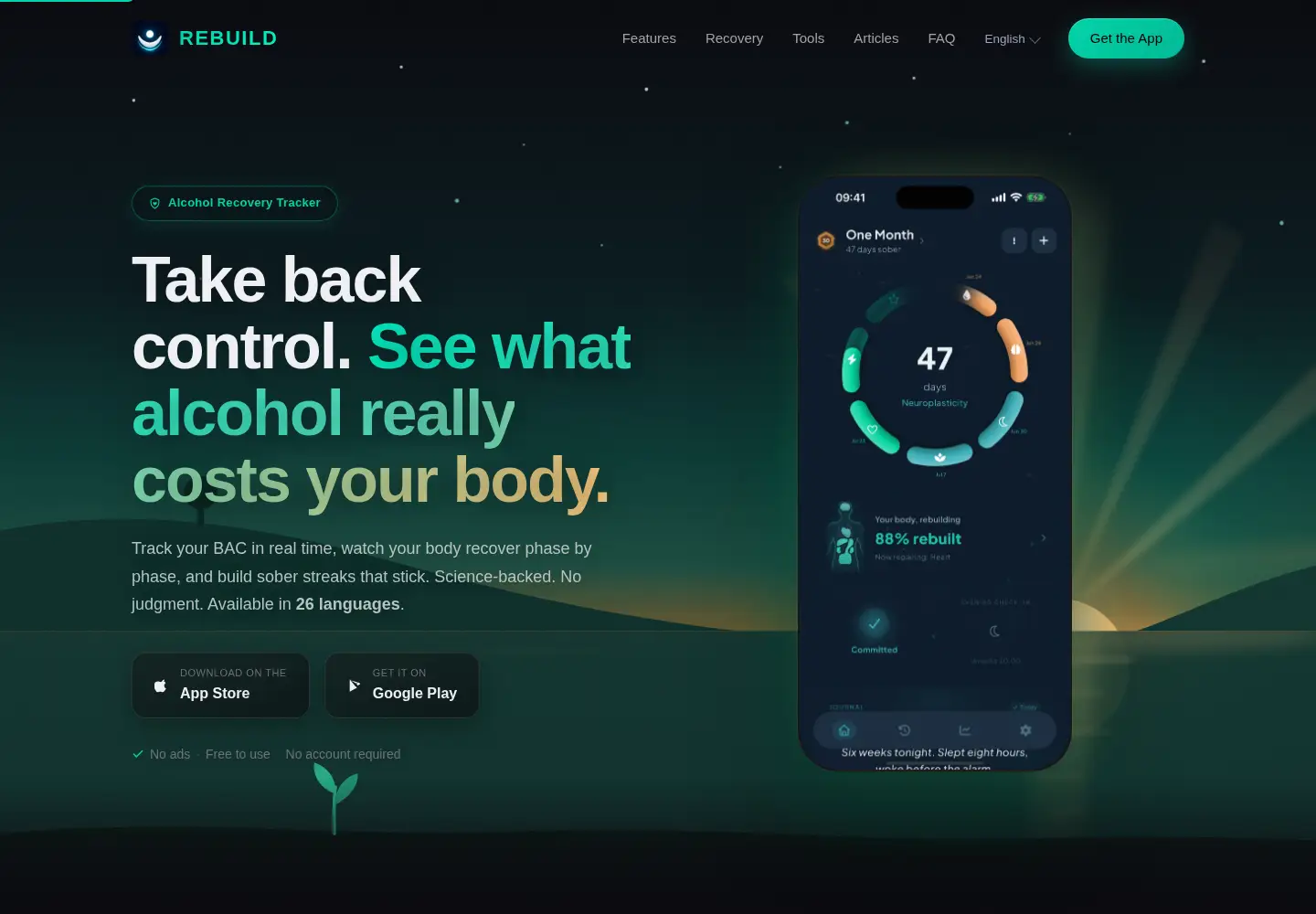 Screenshot of getrebuild.app
