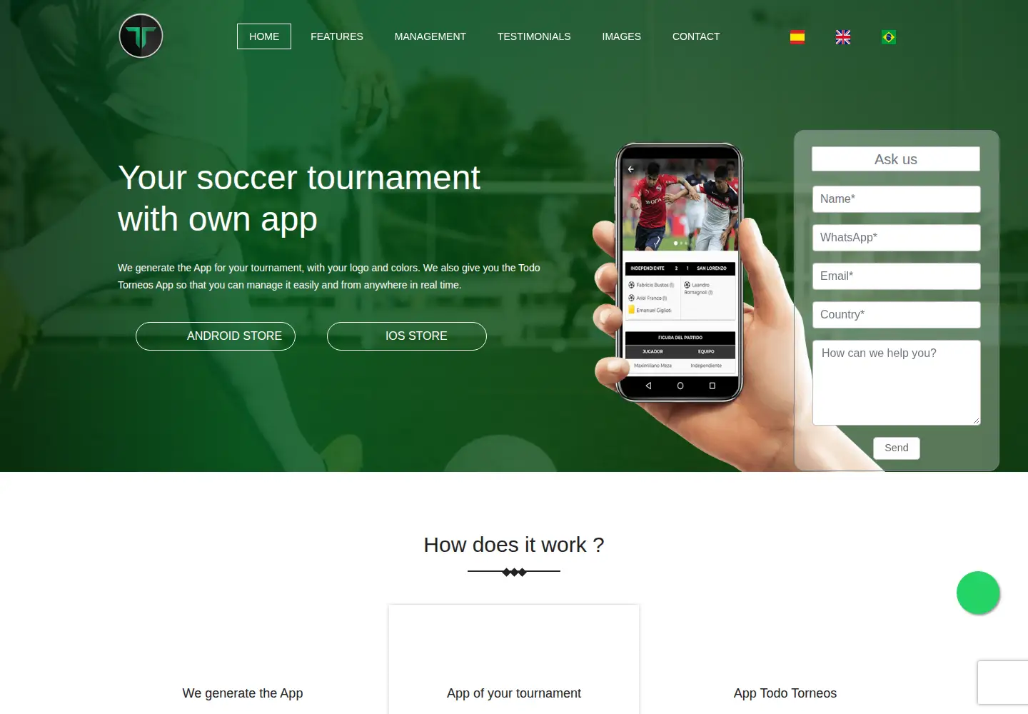 Screenshot of todotorneos.com.ar