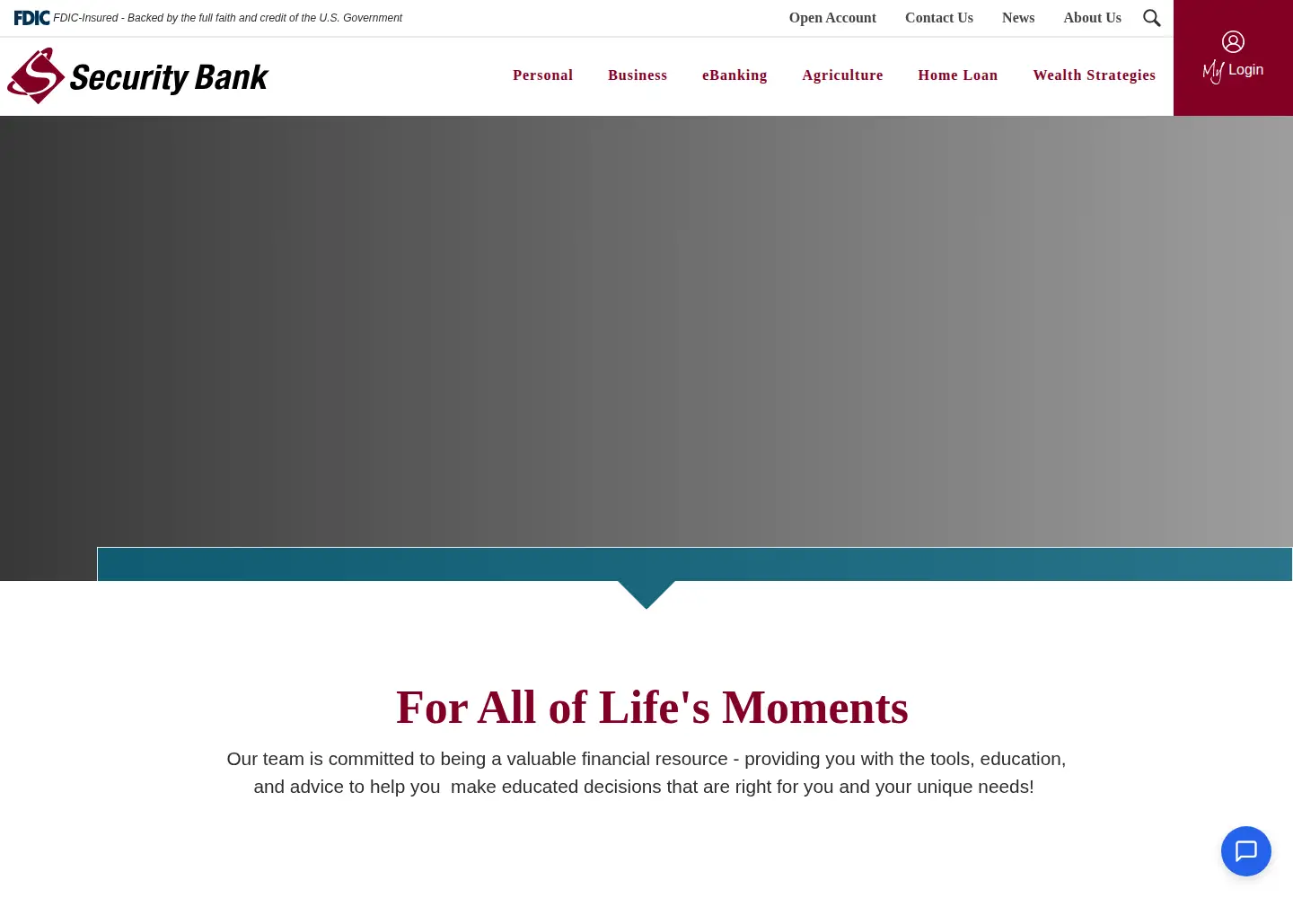 Screenshot of mysecurity.bank