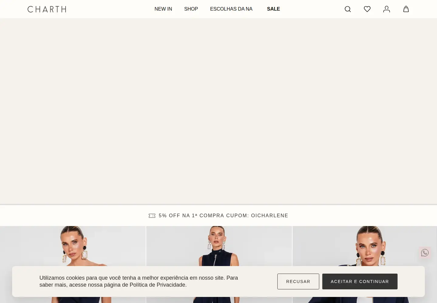 Screenshot of charth.com.br