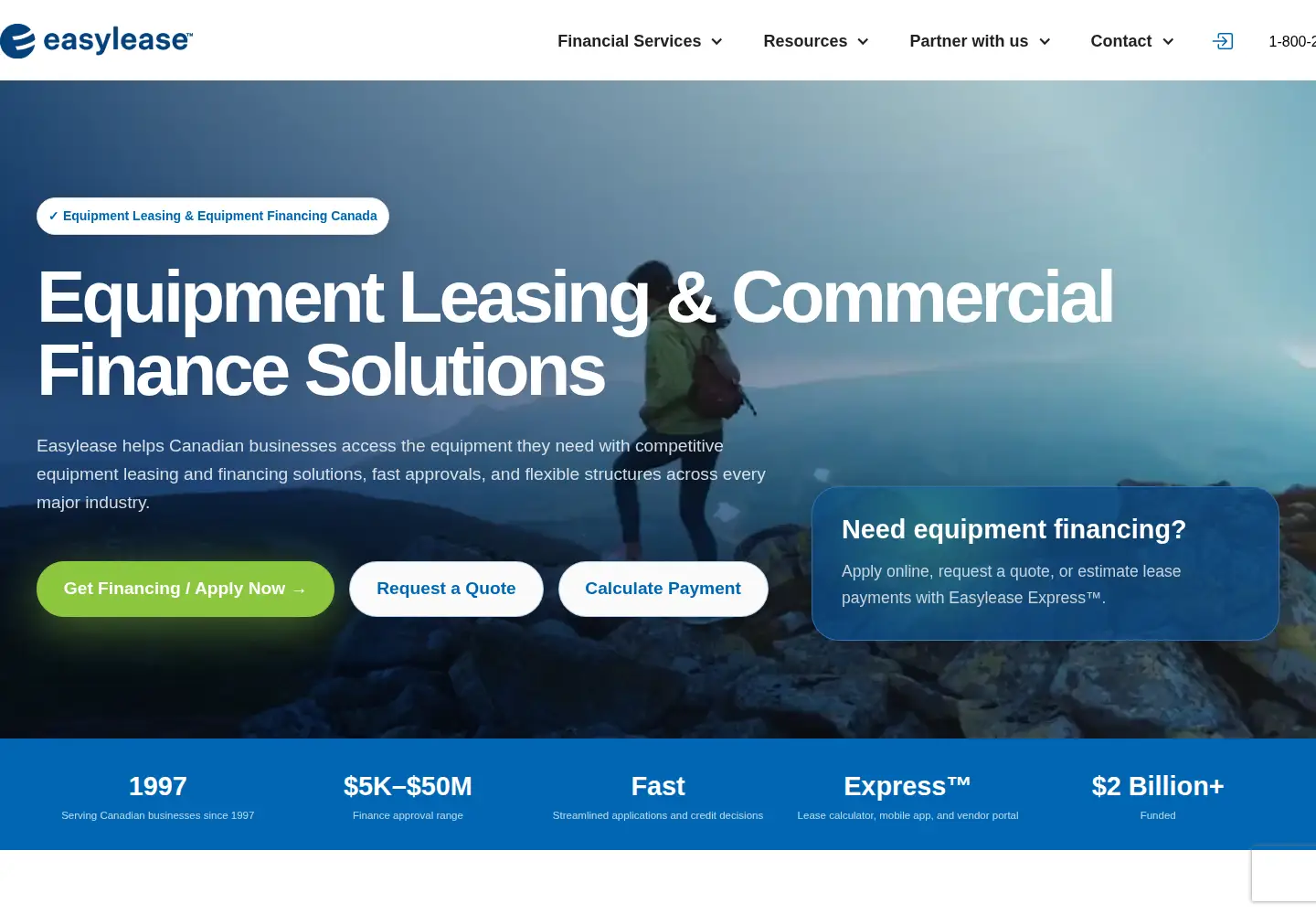 Screenshot of easylease.ca
