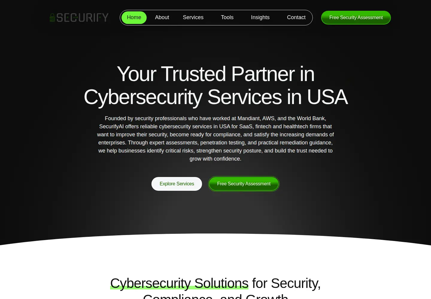 Screenshot of securifyai.co