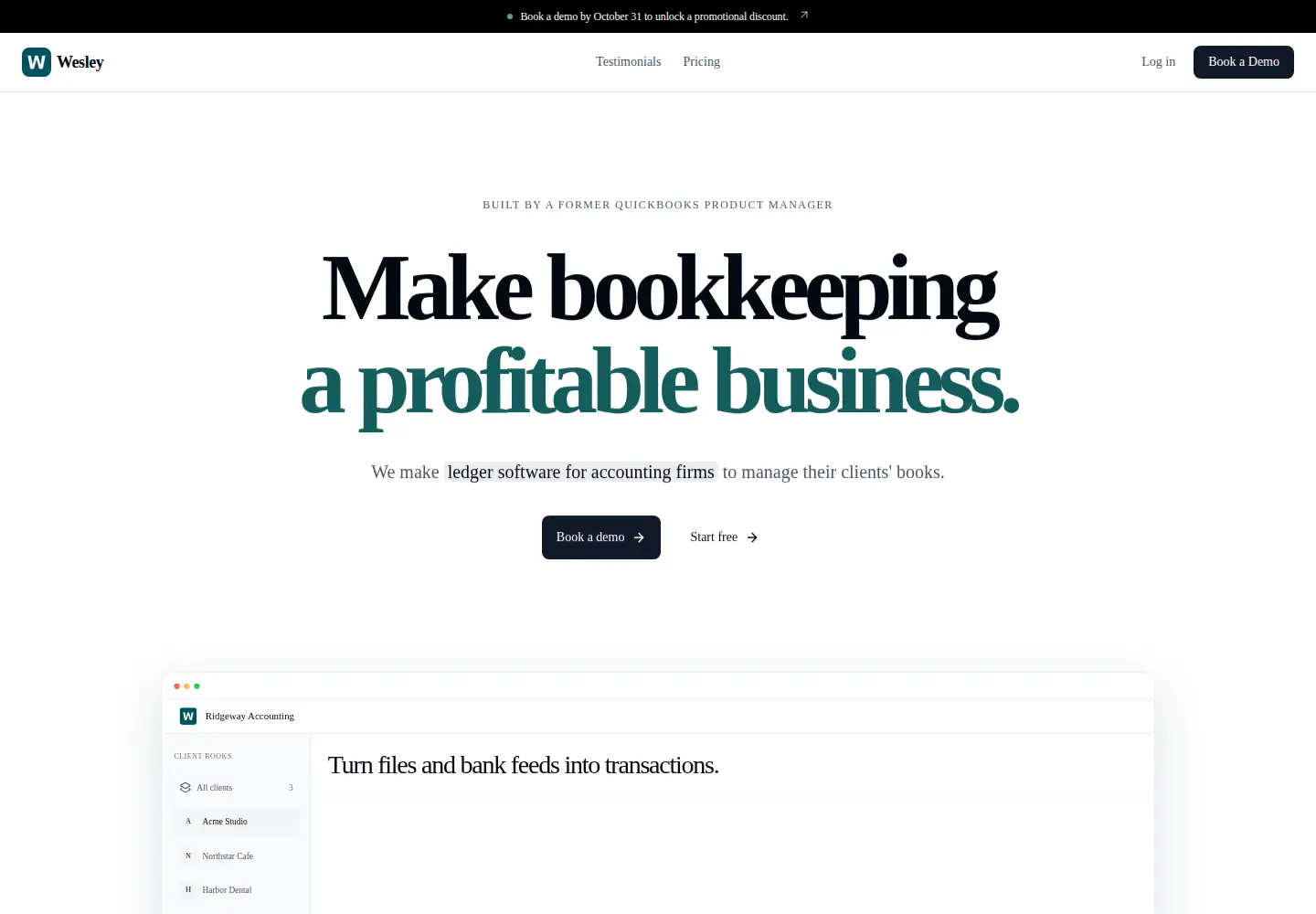 Screenshot of wesley-ai.co
