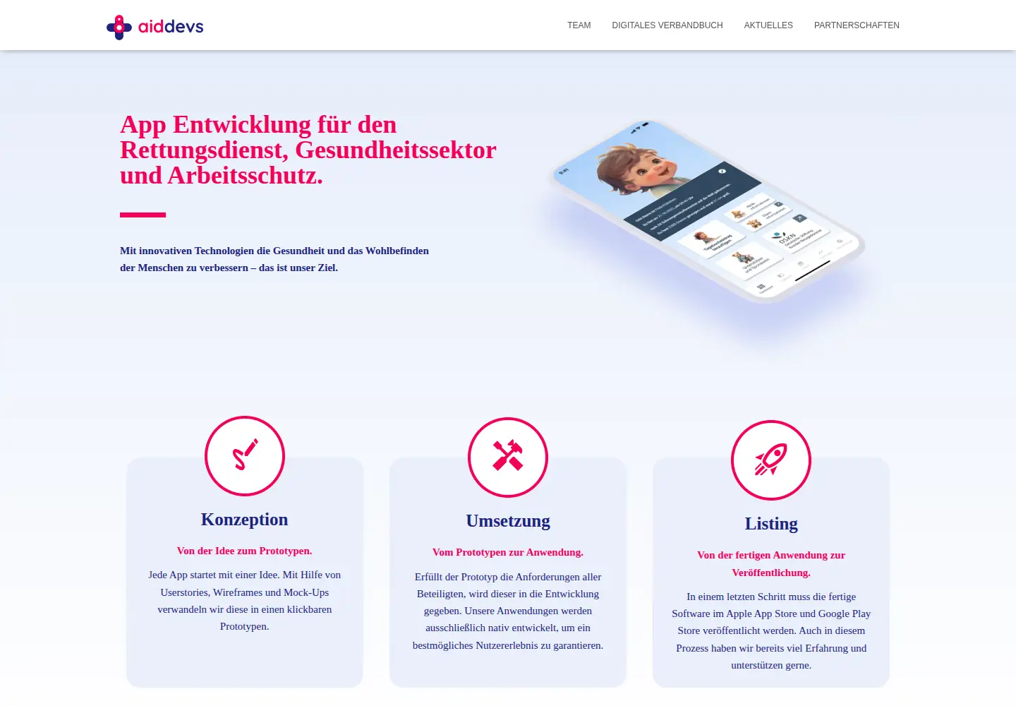 Captured homepage of aiddevs.com in the current scan