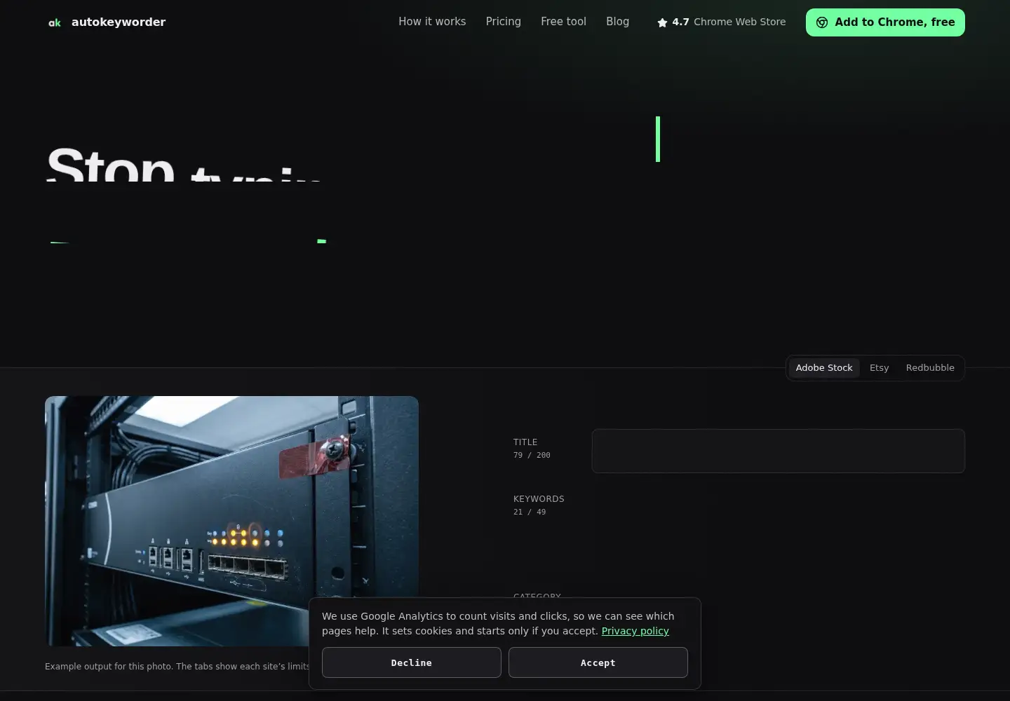 Screenshot of autokeyworder.com