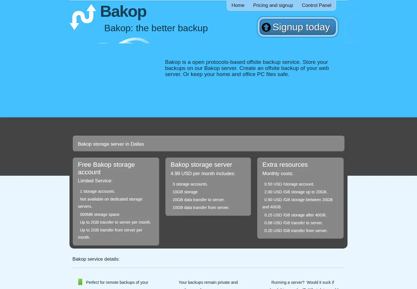 Screenshot of bakop.com