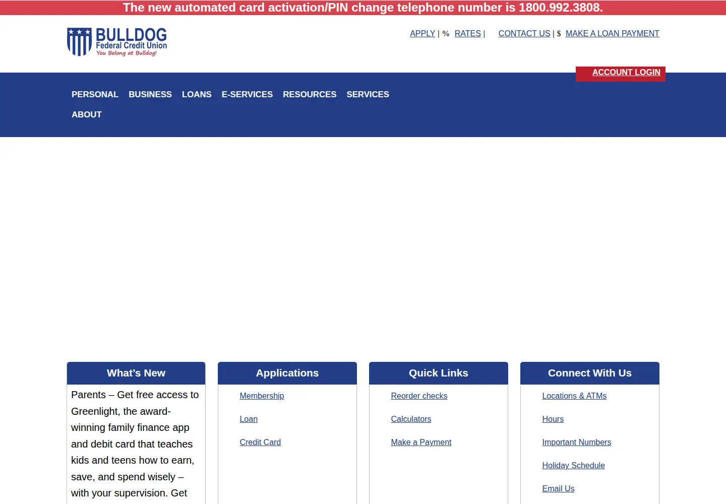 Captured homepage of bdfcu.com in the current scan