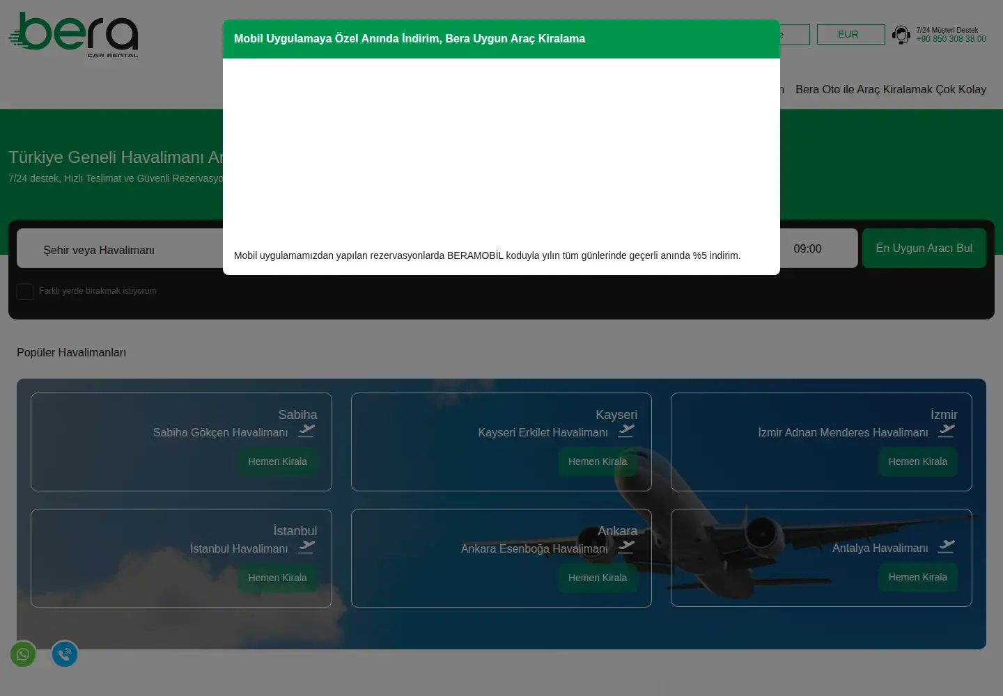 Screenshot of beraotokiralama.com