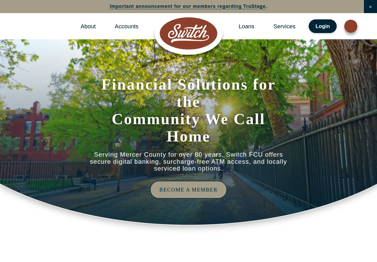 Screenshot of bessfcu.com