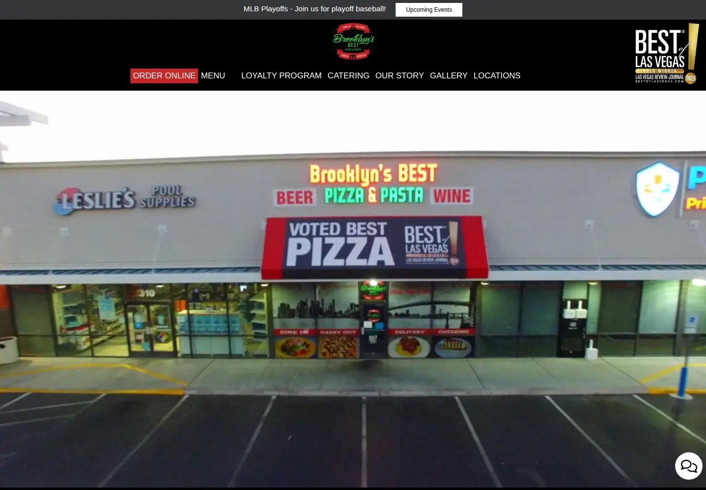 Screenshot of brooklynsbestpizzaandpasta.com