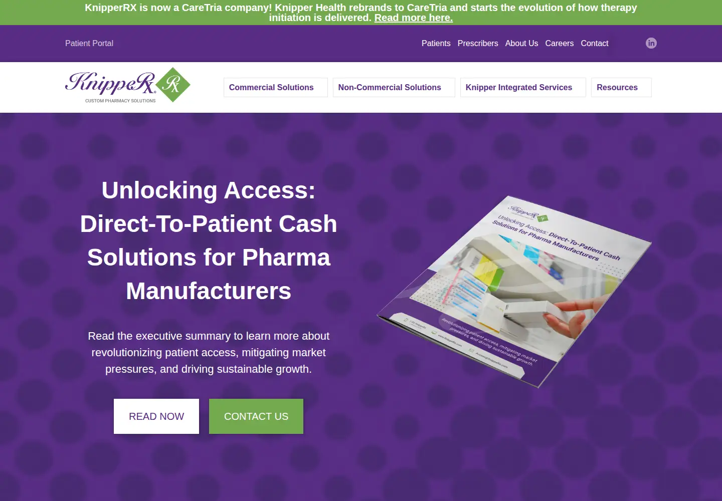 Screenshot of caryrx.com