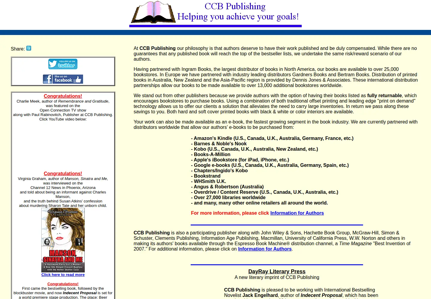 Captured homepage of ccbpublishing.com in the current scan