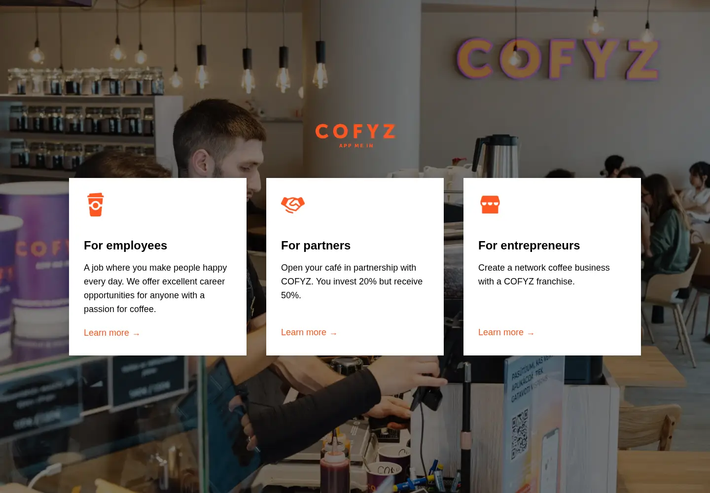 Captured homepage of cofyz.com in the current scan