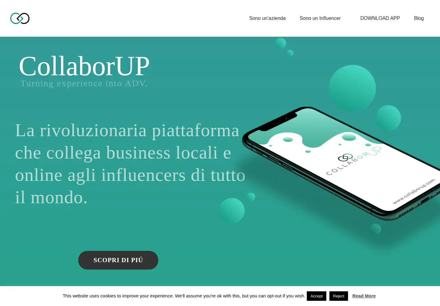Screenshot of collaborup.com