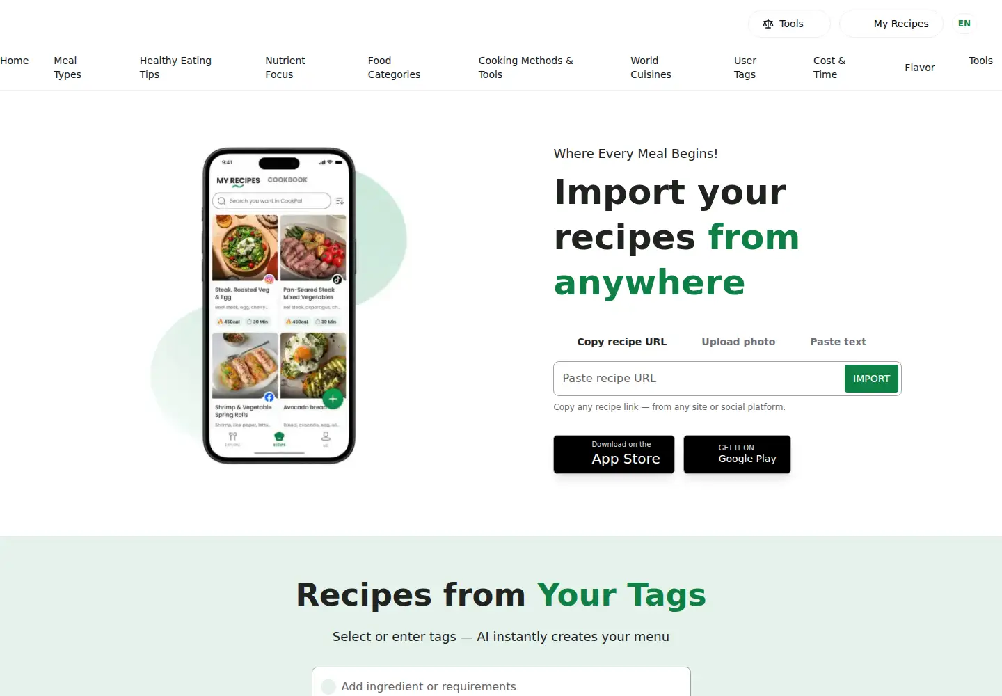 Screenshot of cookpalai.com