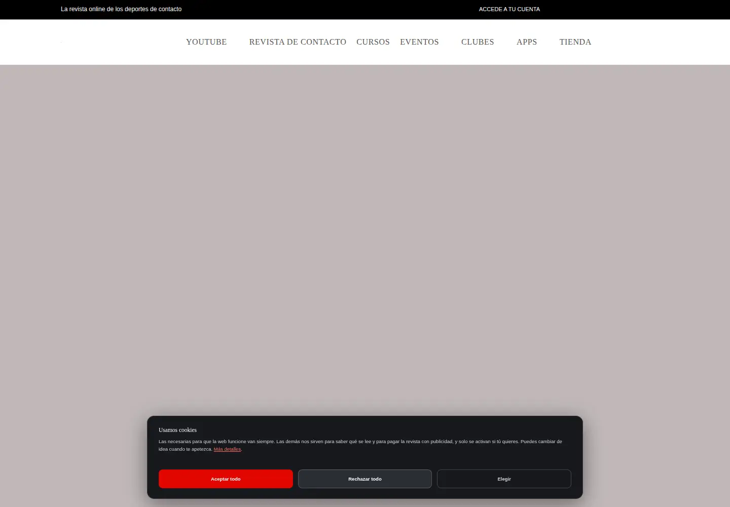 Screenshot of deportedecontacto.com