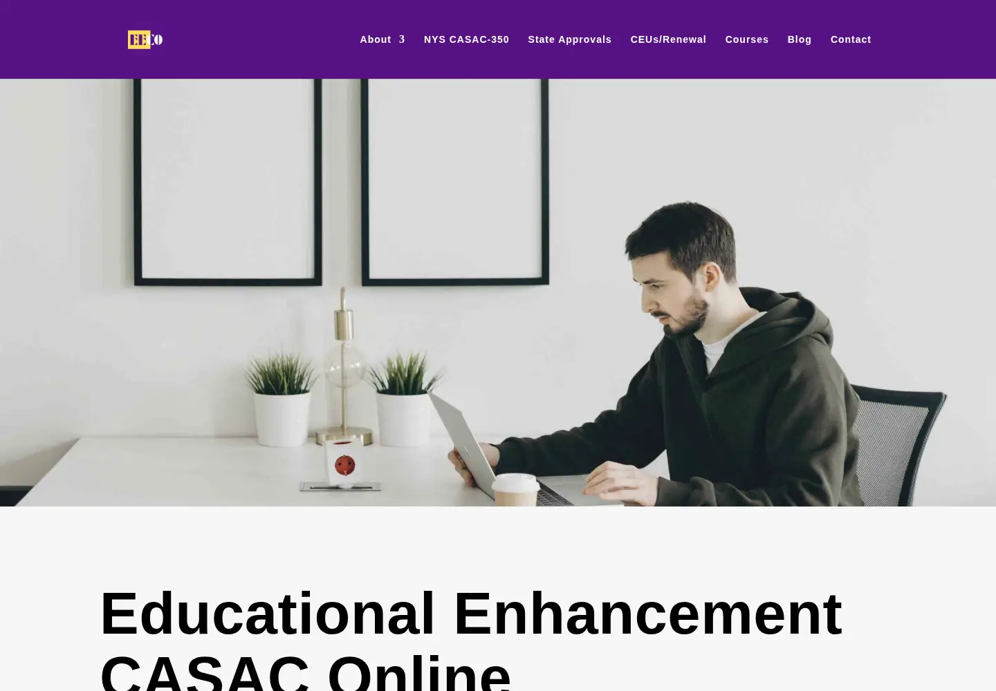 Captured homepage of educationalenhancement-casaconline.com in the current scan