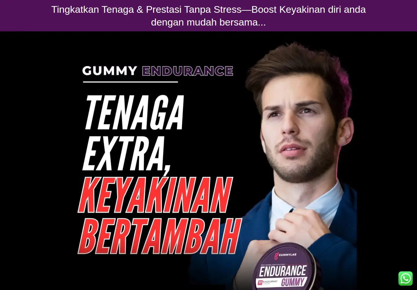 Captured homepage of endurancegummyoriginal.com in the current scan