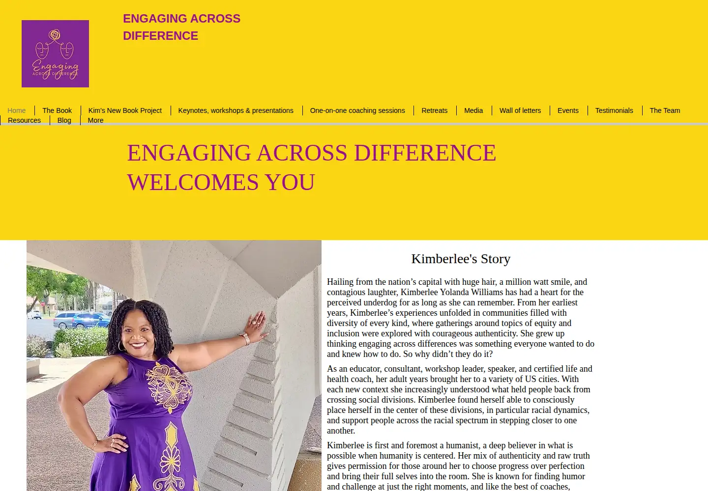 Captured homepage of engagingacrossdifference.com in the current scan