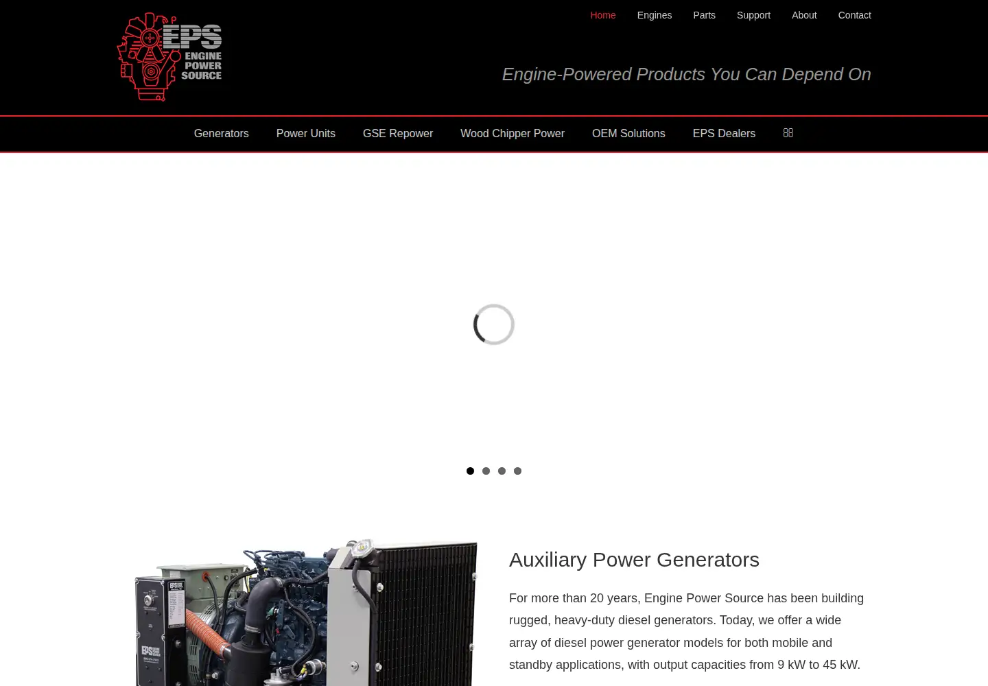Screenshot of enginepowersource.com