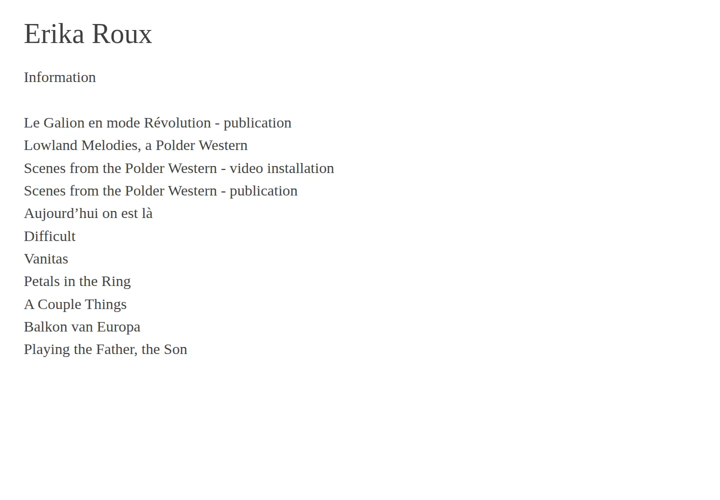 Screenshot of erikaroux.com