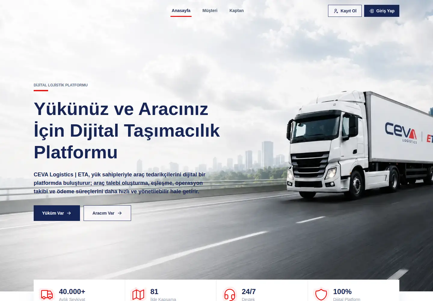 Captured homepage of etasimacilik.com in the current scan