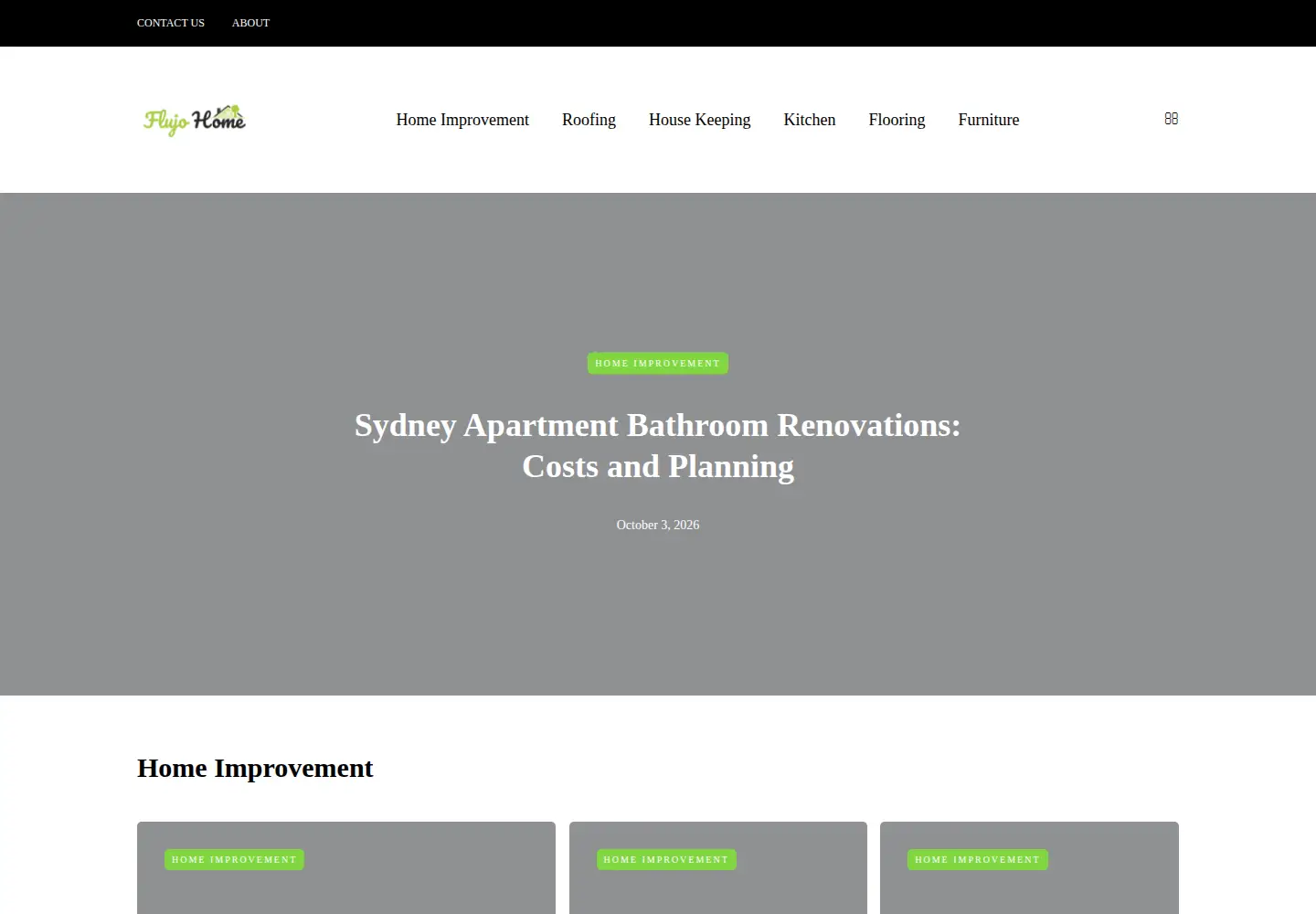 Screenshot of flujohome.com