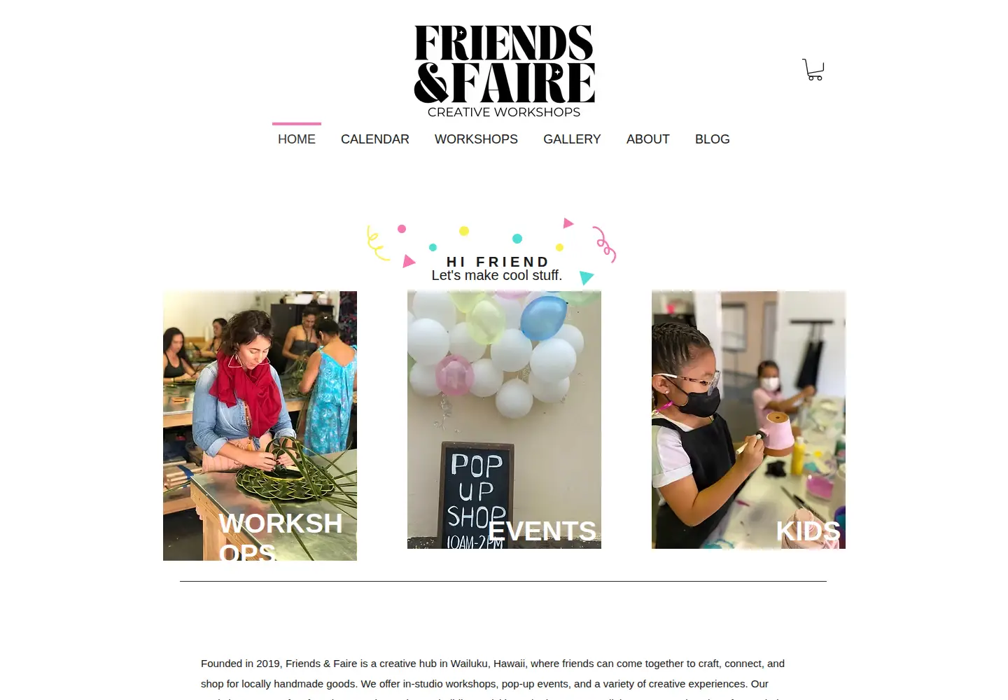 Captured homepage of friendsandfaire.com in the current scan