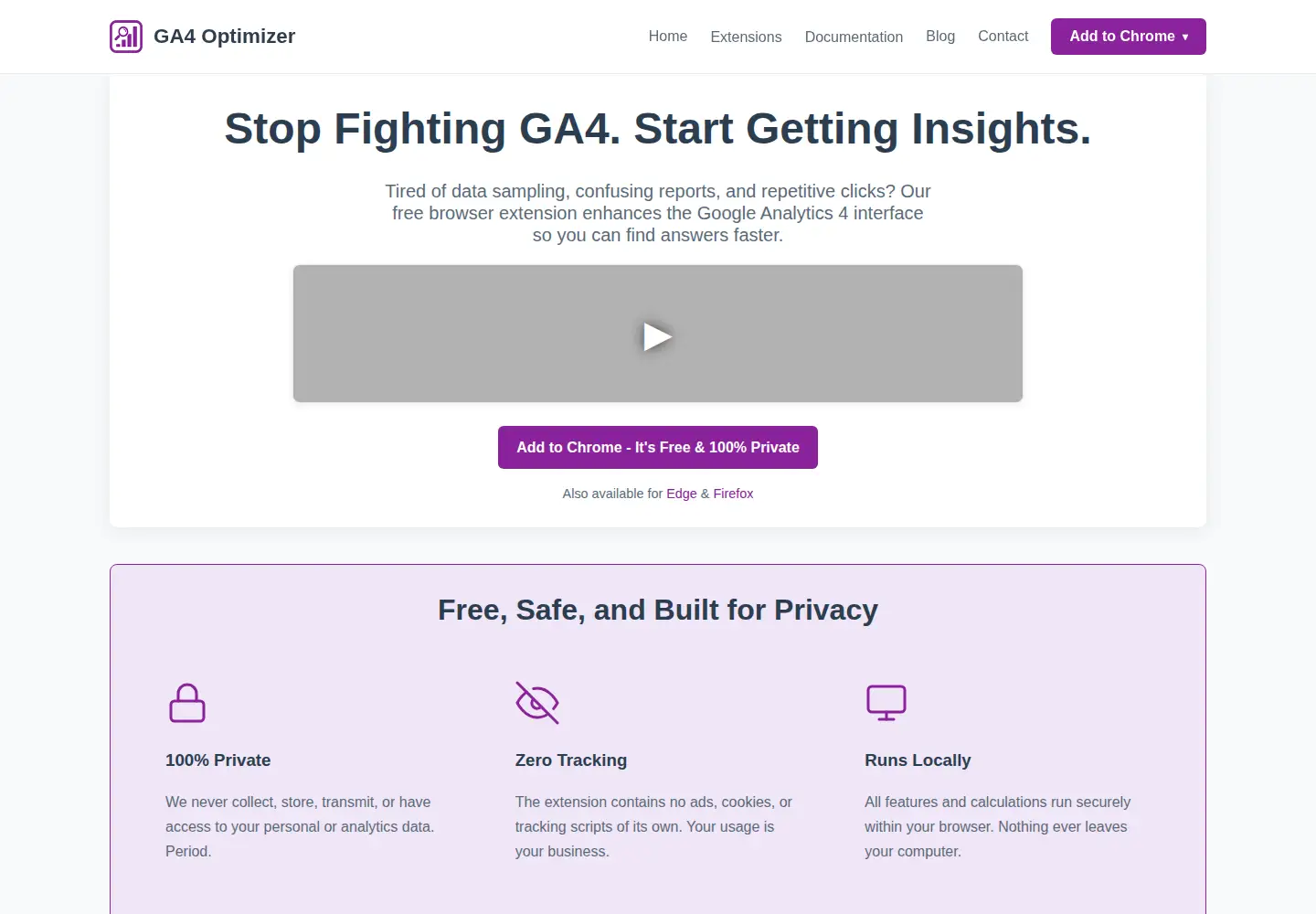 Screenshot of gaoptimizer.com