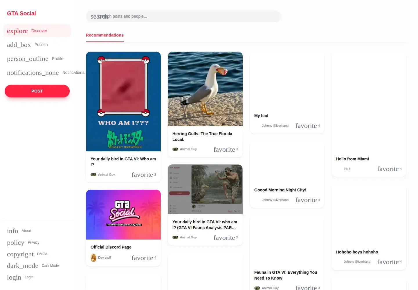 Screenshot of gta-social.com
