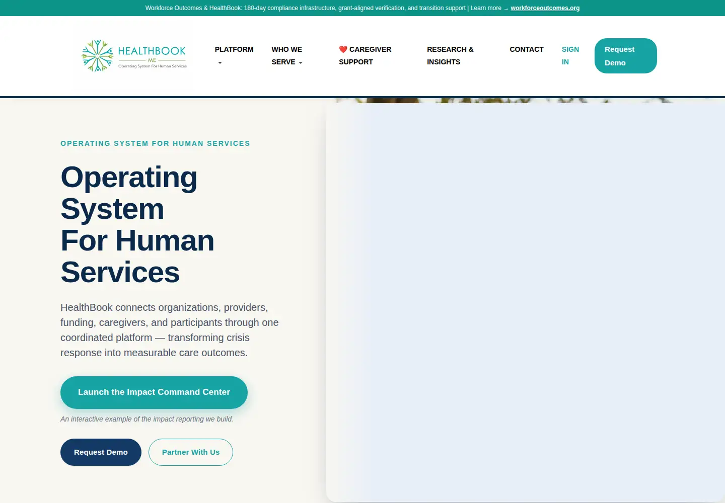 Captured homepage of healthbookme.com in the current scan