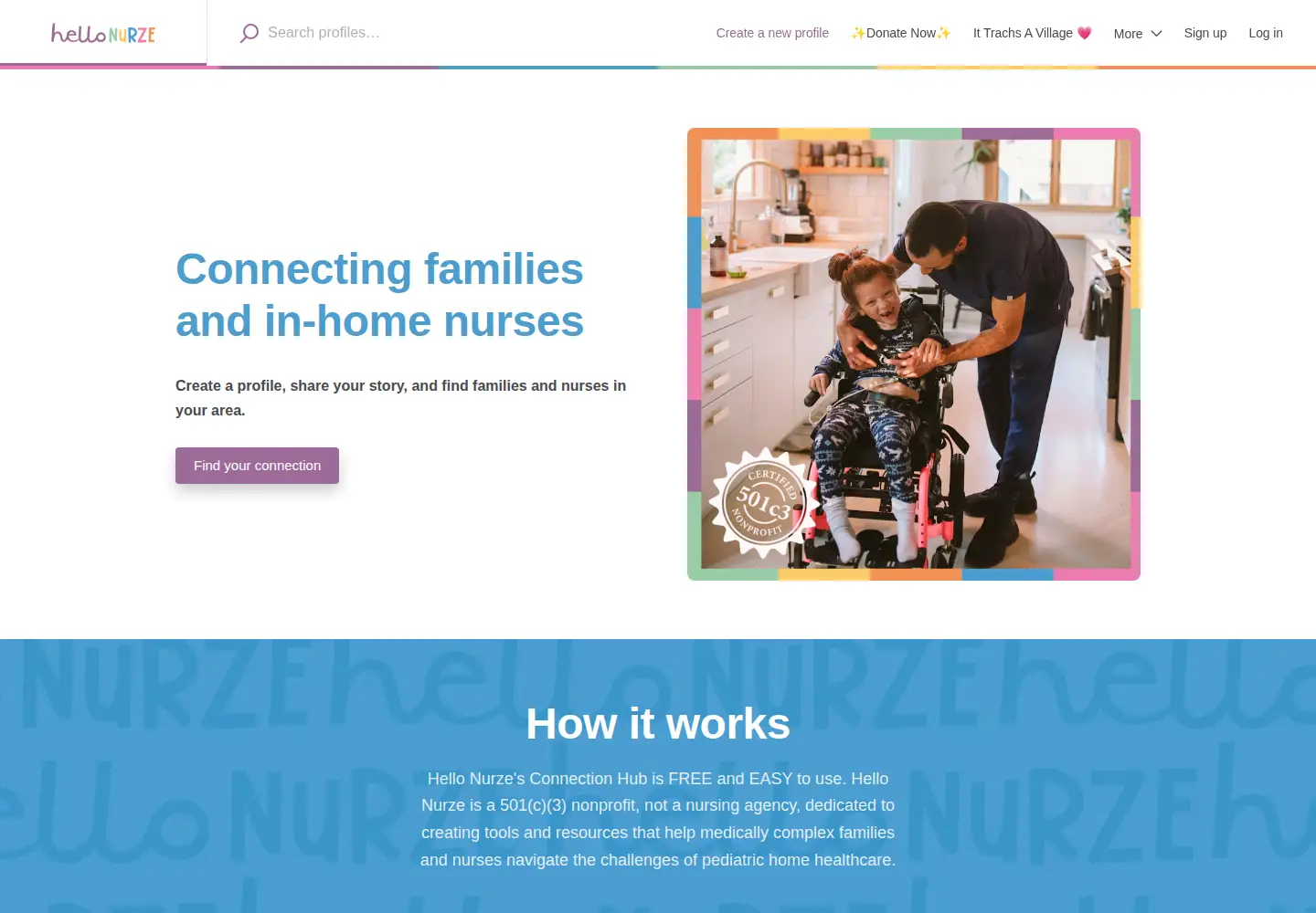 Screenshot of hellonurze.com