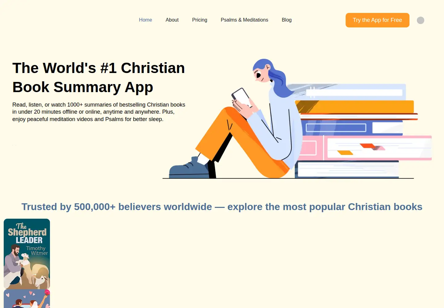 Screenshot of holyreads.com