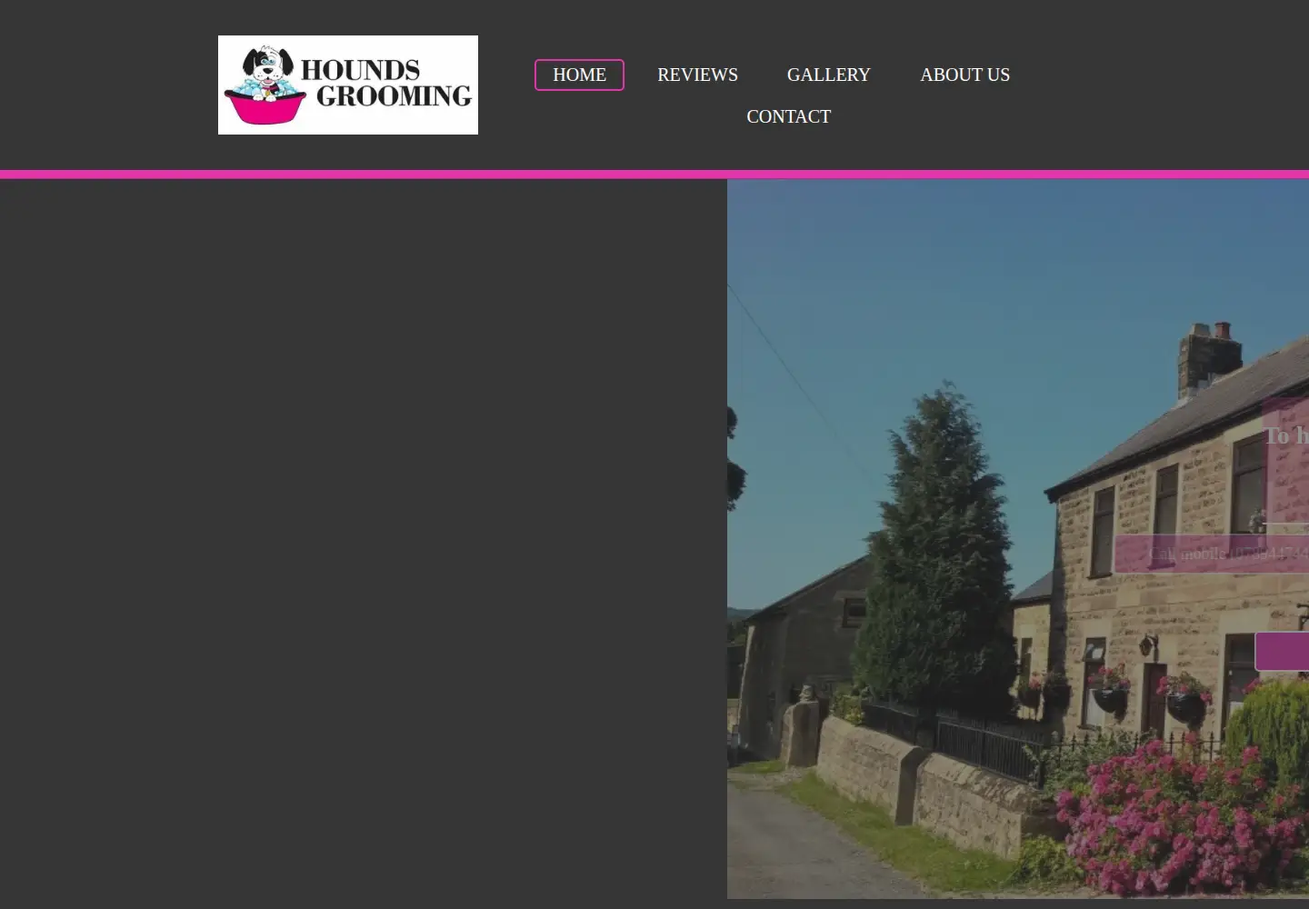 Screenshot of houndsgrooming.com