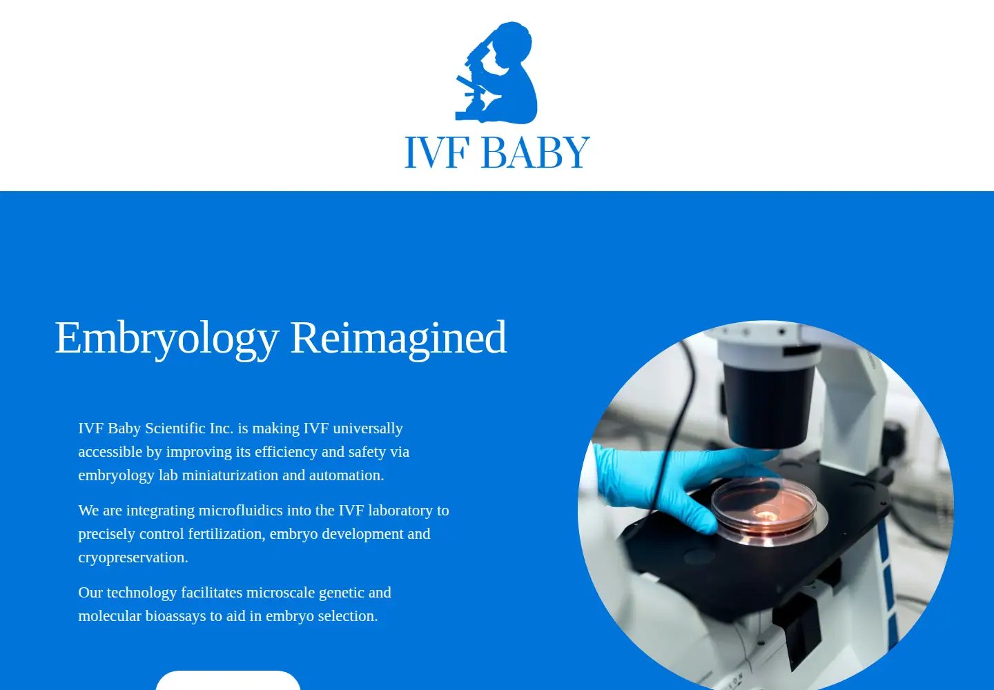 Captured homepage of ivfbaby.com in the current scan