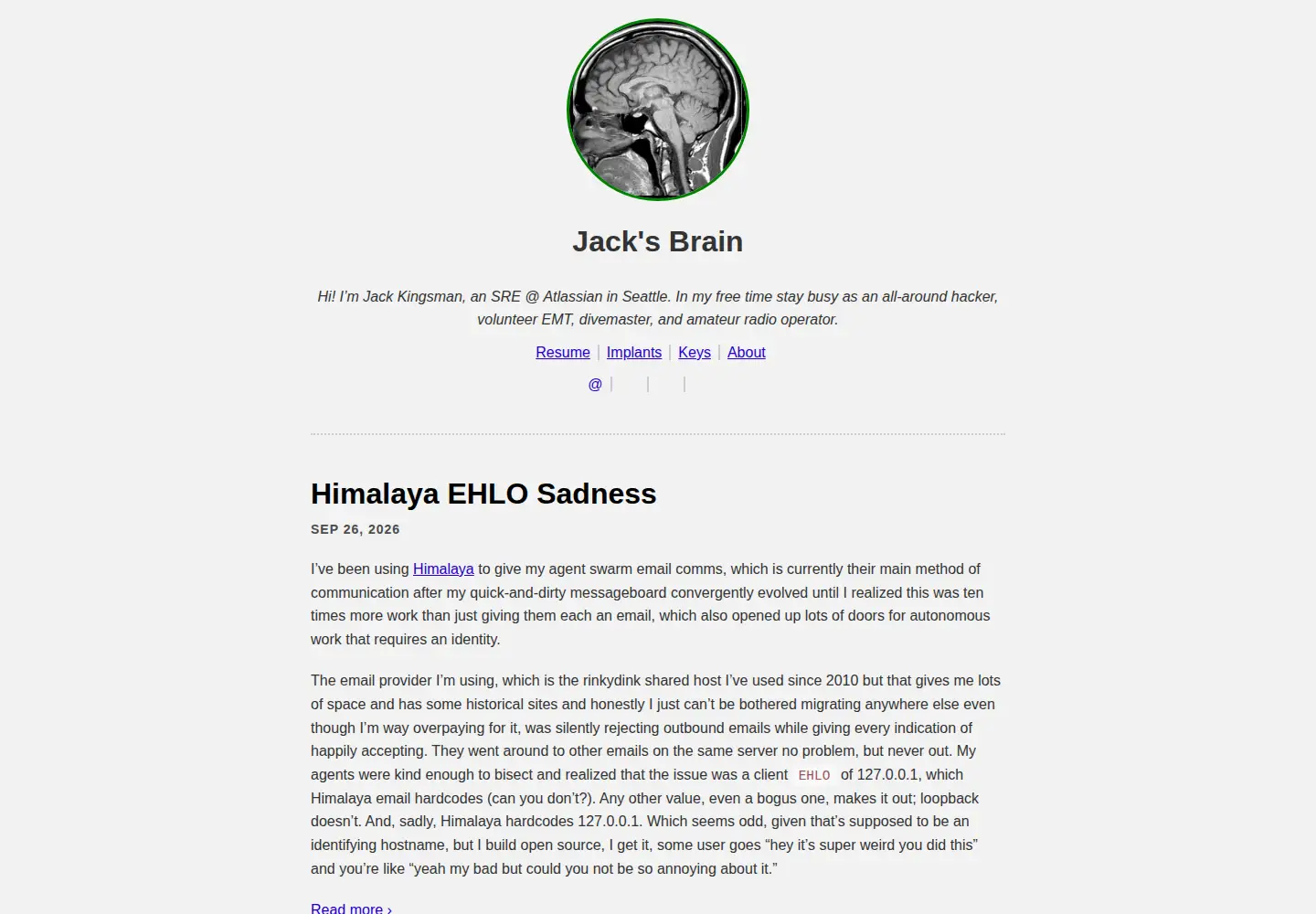 Screenshot of jacksbrain.com