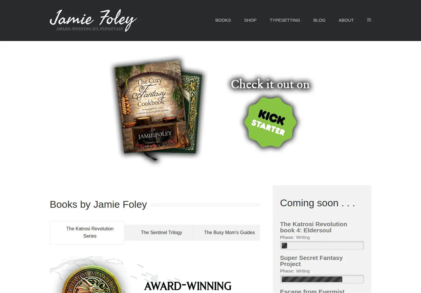 Screenshot of jamiefoley.com