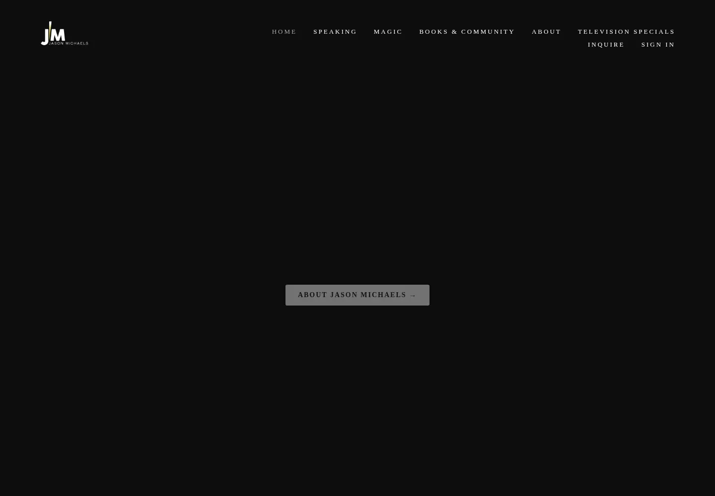 Screenshot of jasonmichaelsmagic.com
