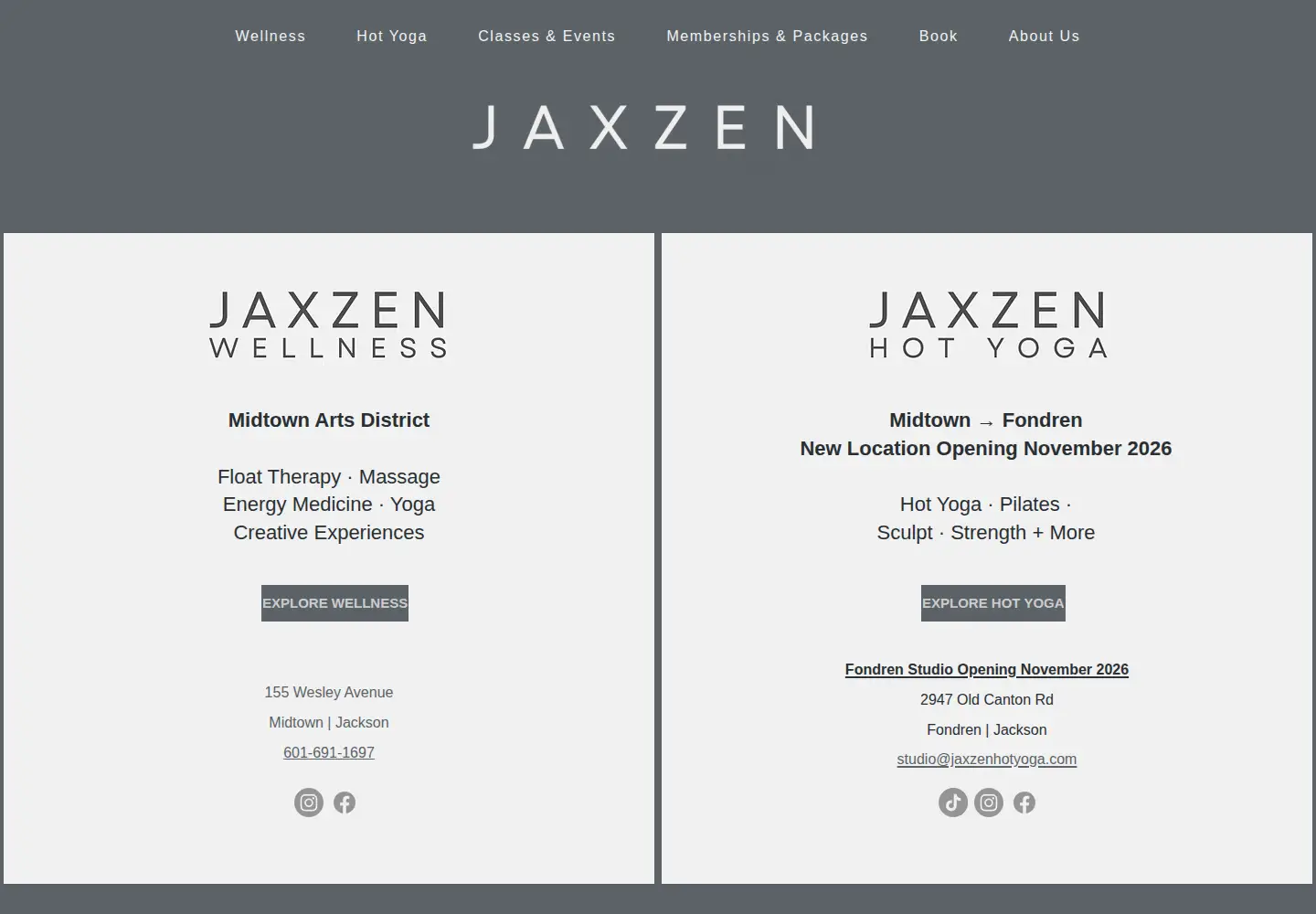 Screenshot of jax-zen.com