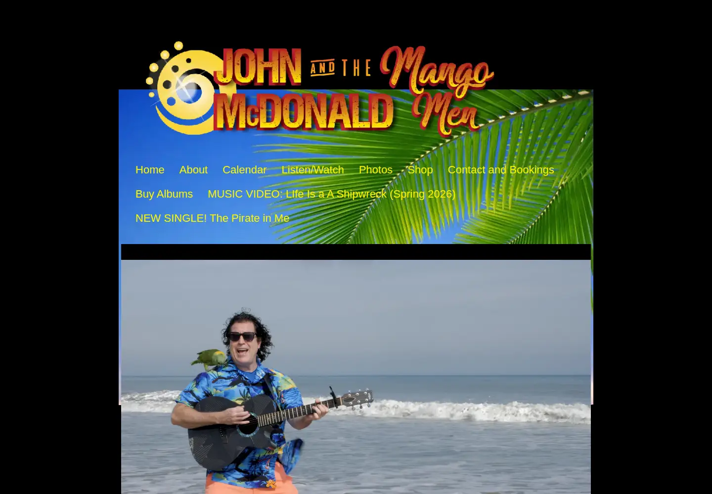 Screenshot of johnmcdonaldmusic.com